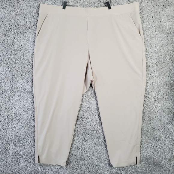 Athleta Brooklyn Joggers Womens Size 26 Beige Pants Travel Lounge‎ Minimalist - Picture 1 of 13